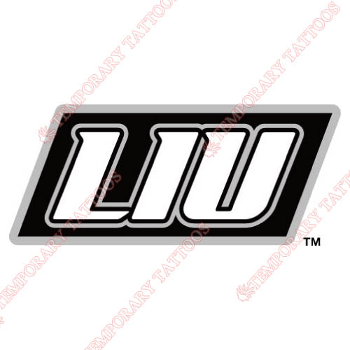 LIU Brooklyn Blackbirds Customize Temporary Tattoos Stickers NO.4800